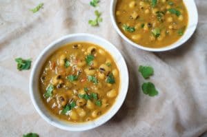 Lobhia Masala. Black eyed peas curry Instant Pot Pressure Cooker