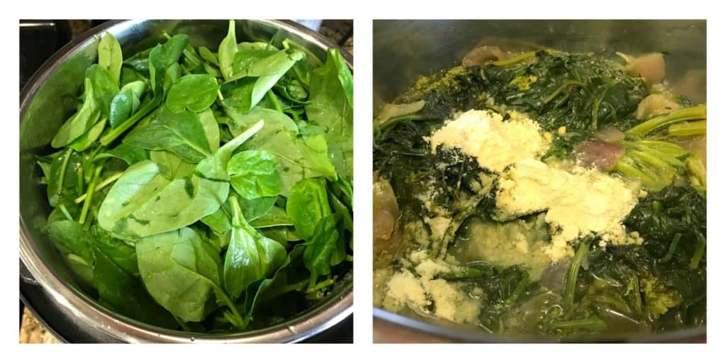 Saag Paneer Instant Pot Pressure Cooker Steps