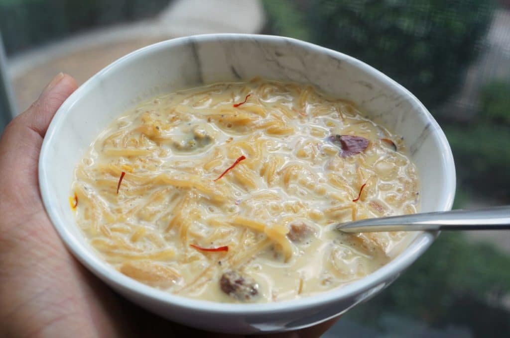 Seviyan or Vermicelli Kheer is a delicious dessert, perfect to make in the Instant Pot. A creamy and delicious pudding made with vermicelli, milk and sugar, infused with aromatic saffron, cardamom, nuts and raisins.
