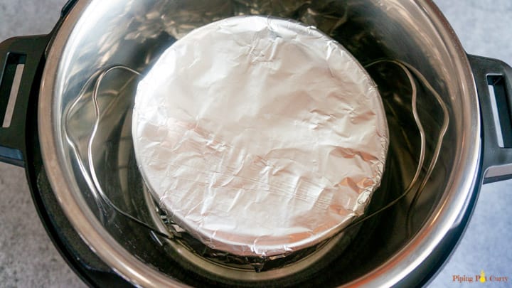 Spinach Artichoke Lasagna - Instant Pot 6. Cover with foil & put on trivet in ip
