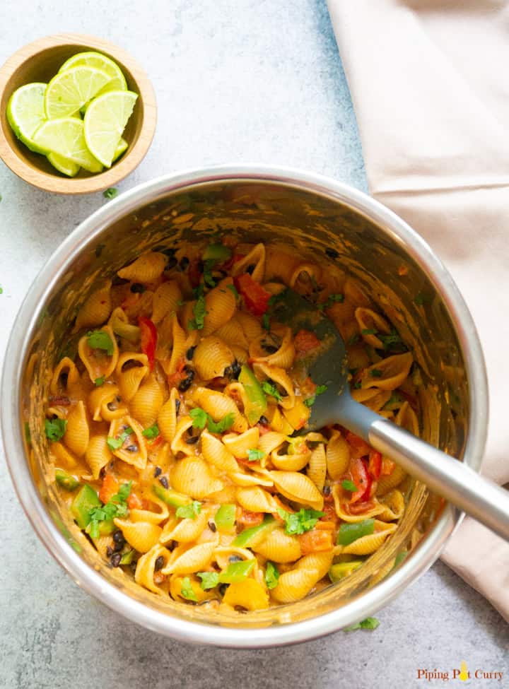 Instant Pot Fajita Pasta - Cooked in the pot