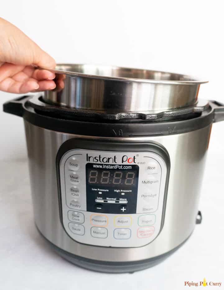 Instant Pot Setup - Putting inner pot in base unit