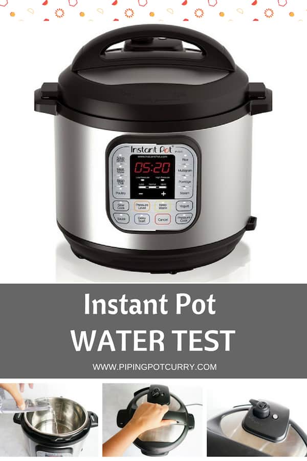 Instant Pot Water Test