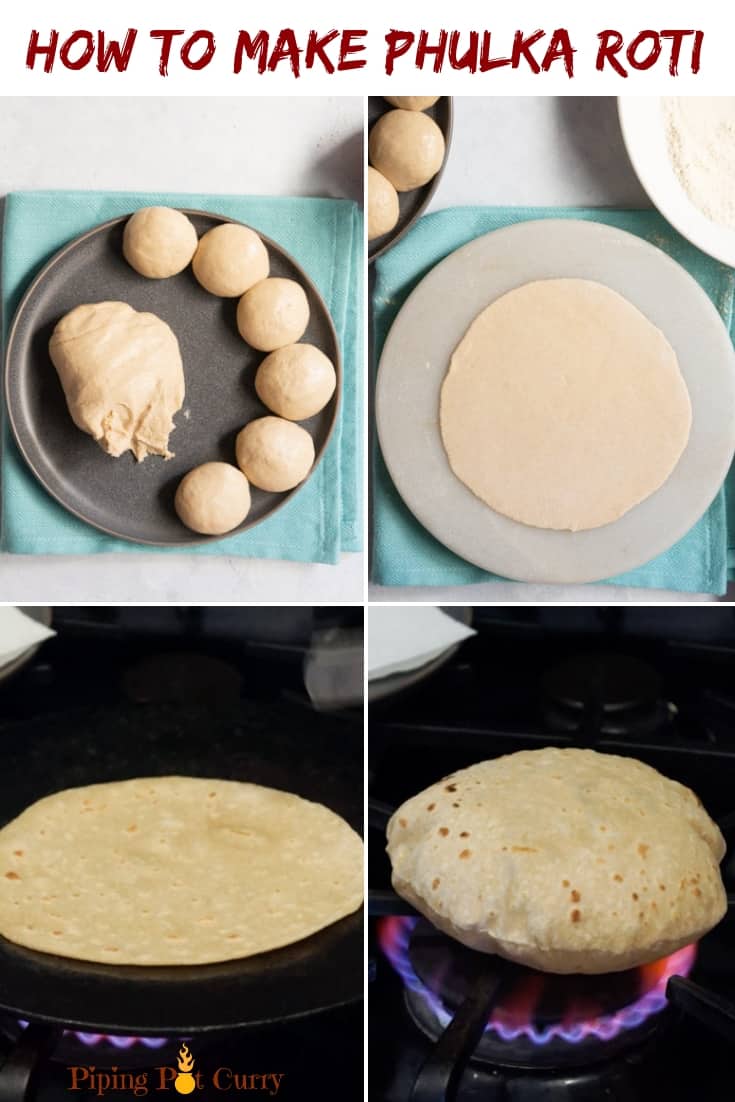 How To Make Soft Roti/Chapati? (Indian Flatbread)+Video Piping Pot Curry