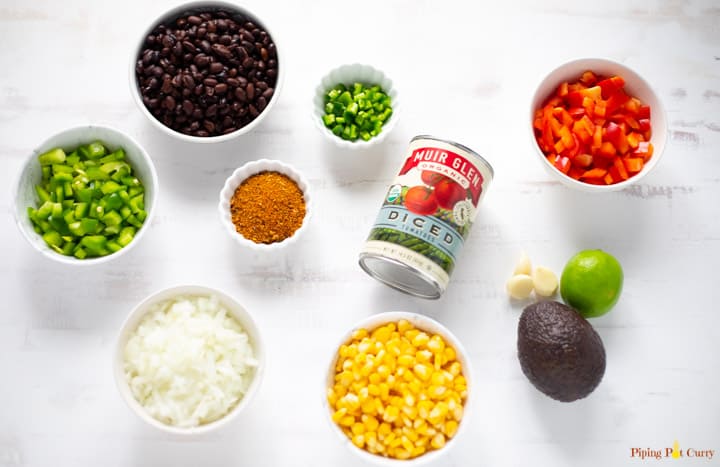 Ingredients to make a soup
